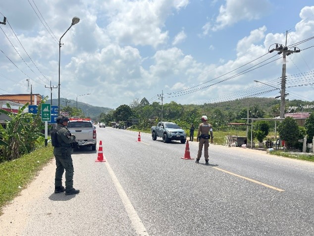 สายตรวจจราจร ตั้งจุดสกัดเคลื่อนที่(pop up)