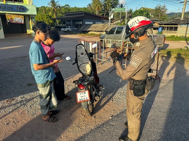 ผลการปฏิบัติของสายตรวจจราจร