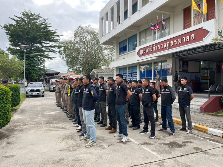 พันตำรวจเอกต่อลาภ เล็งฮะ ผู้กำกับการสถานีตำรวจภูธรมายอ จัดอบรม เรื่อง ข้าราชการตำรวจพึงปฏิบัติตนเพื่อรักษาจริยธรรม และจรรยาบรรณของตำรวจ